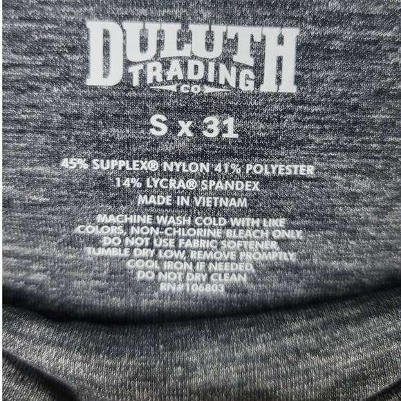 Duluth Trading Co Active Wear Wide Leg Pants Gray S X 31 - Picture 6 of 6